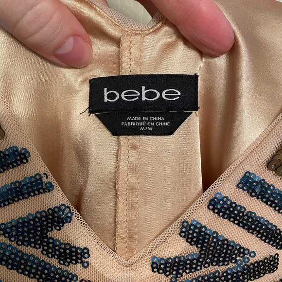 🔷Bebe gold sequin mini dress🔷 - Picture 4 of 4